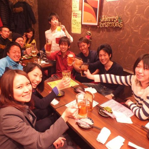 お座敷個室は最大20名まで