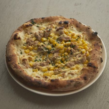 bambino 披薩（鮪魚玉米蛋黃醬）