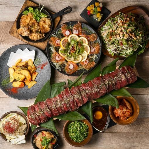 限定特価！人気急上昇の肉寿司を食べ放題で！【ロング肉寿司食べ放題コース全6品】3400円⇒