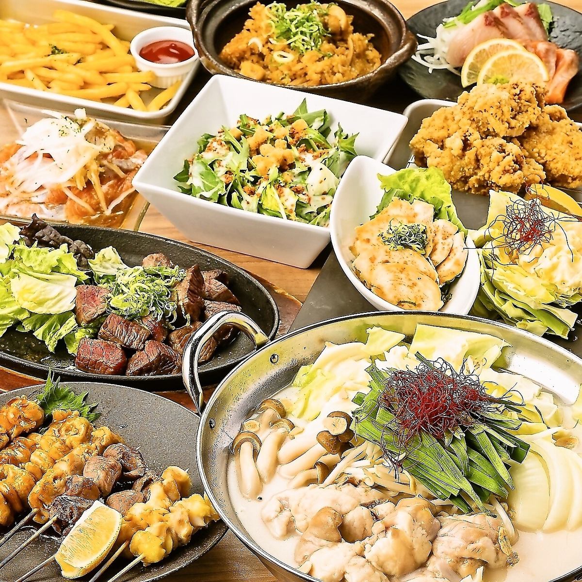 食べ飲み放題3000円～OK●肉も魚も完全個室で！20人以上宴会可！