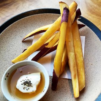 Sweet potato stick with cream cheese