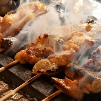 Delicious!! Yakitori course (8 dishes in total)…4000 yen *2 hours all-you-can-drink included