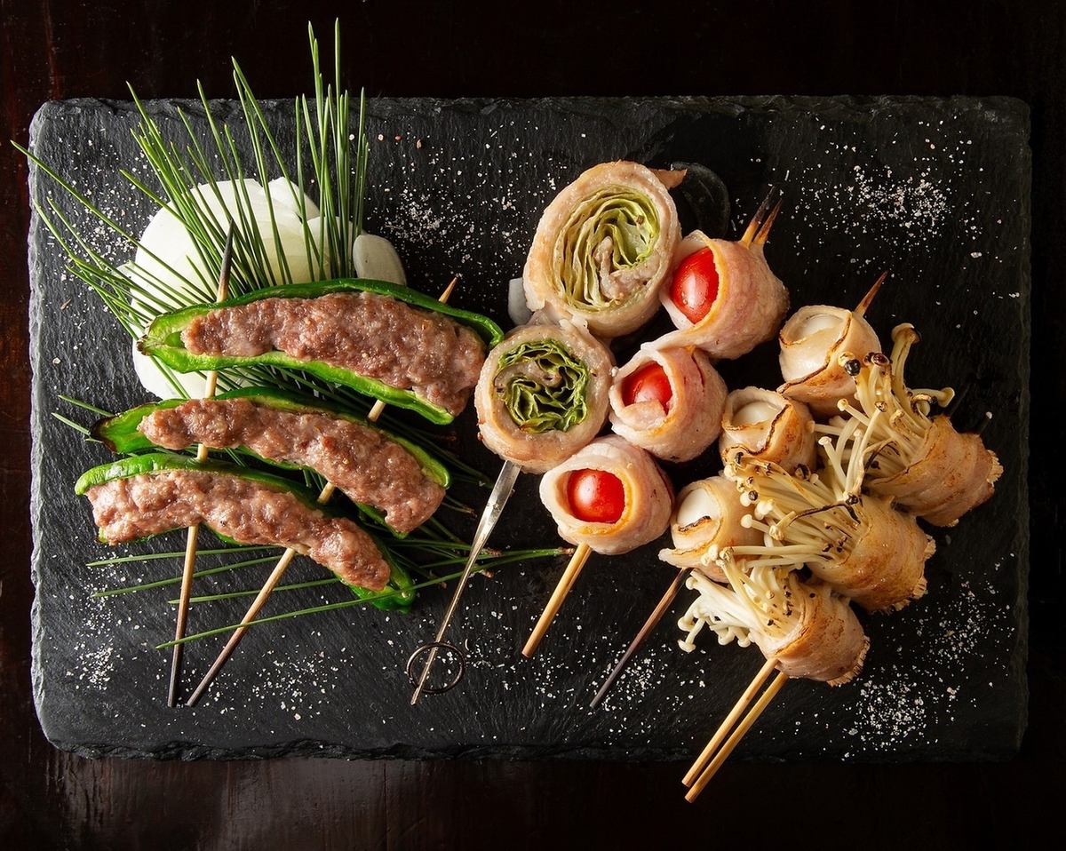 There are many vegetable skewers that are very popular with women!