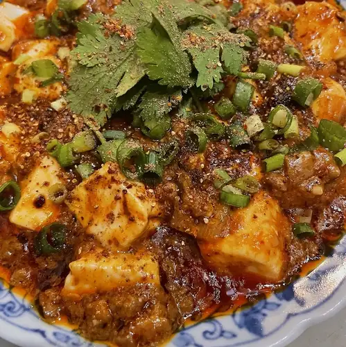 Lamb red curry mapo tofu