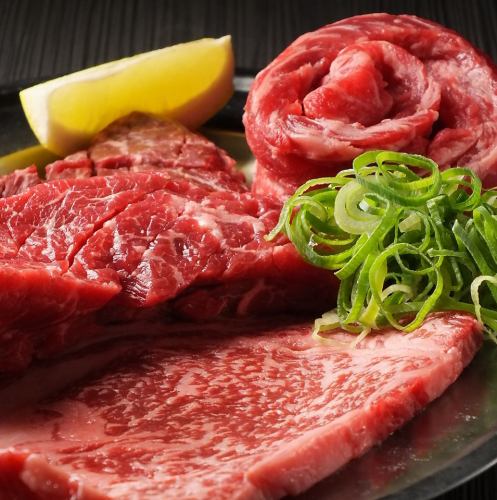 Thick sliced steak