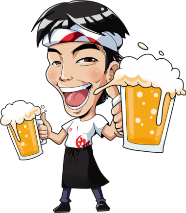 맥주류 있음 알코올 포함 무제한(90분, 라스트 오더 25분 전) 1430엔(부가세 포함)