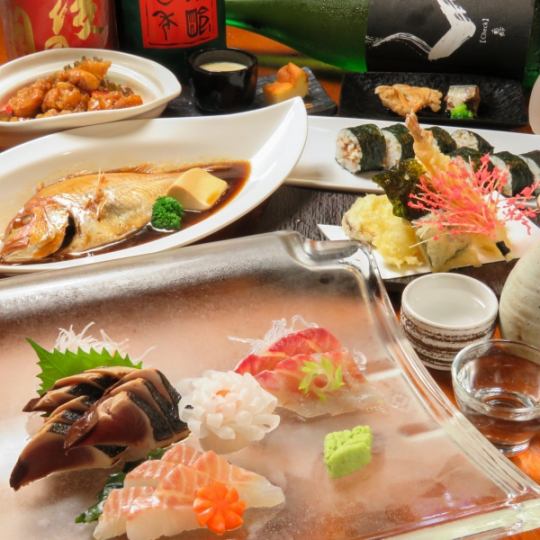 附2小时无限畅饮！共8道菜品！石松宴会套餐6,500日元⇒6,000日元