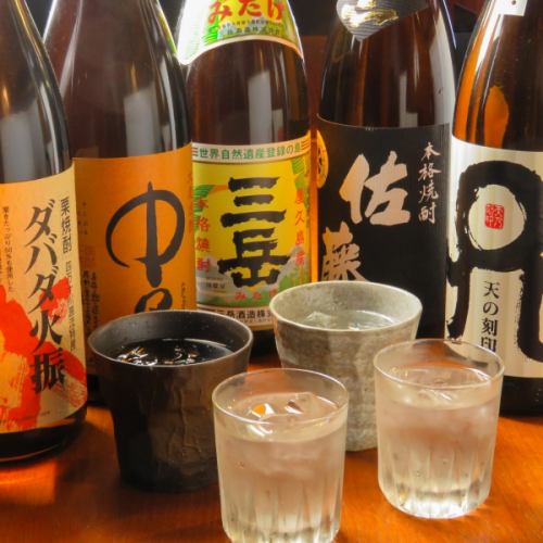 Japanese sake and shochu easy to drink according to Japanese food
