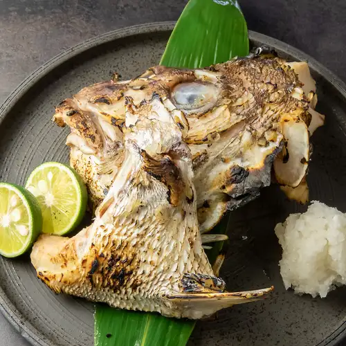 かまの塩焼き