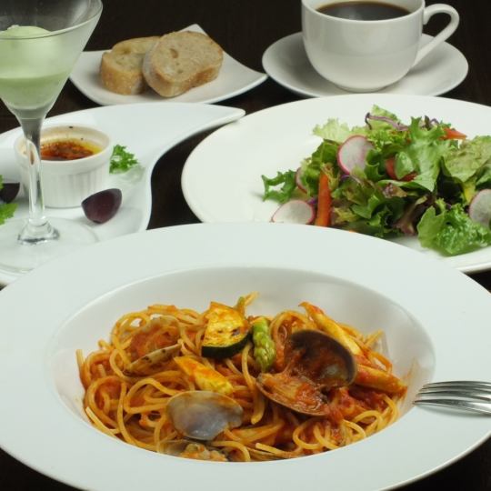 ◆≪ランチ≫パスタセット(5品)　1480円