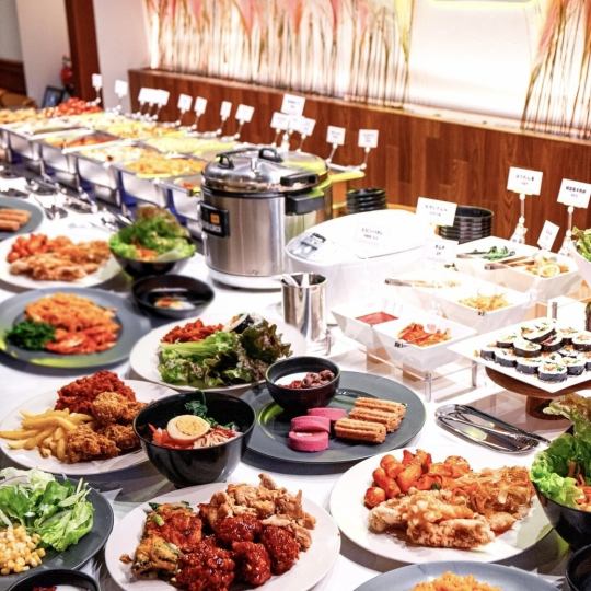 ☆평일 점심 × 뷔페 ☆ 30 종류의 한국 요리를 뷔페 1,637 엔 ~