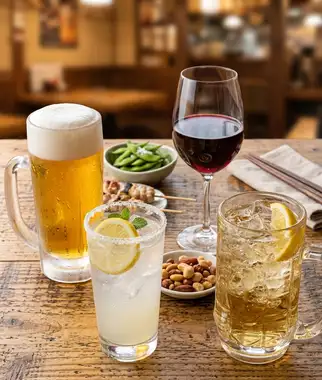 ◇◆単品飲み放題◆◇全曜日OK!120分飲み放題2500円!