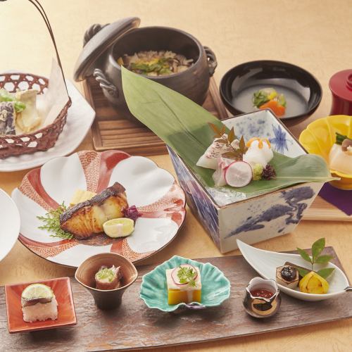 "Seasonal limited kaiseki" using seasonal ingredients that make you feel the season