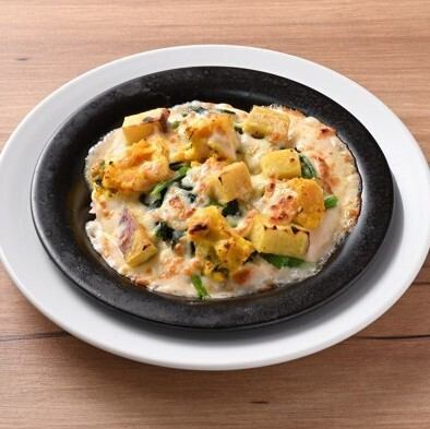 Creamy pumpkin and sweet potato doria