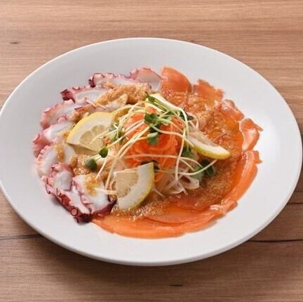 Salmon and Octopus Carpaccio