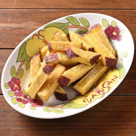 Truffle-scented sweet potato fritto