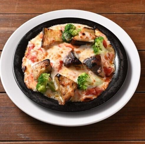 Eggplant and melting mozzarella tomato doria