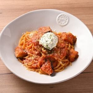 リコッタと茄子のトマトパスタ