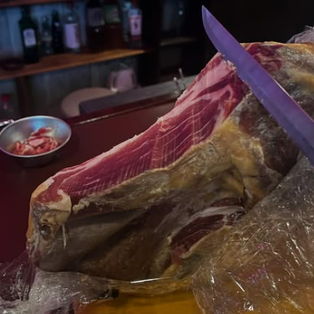 原木生ハム (お通し)