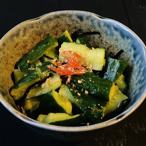 きゅうりのたたき塩昆布