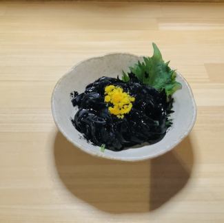 アオリイカの黒造り