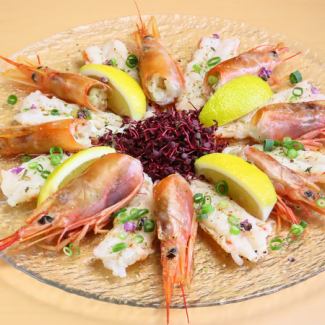 赤海老の炙りカルパッチョ