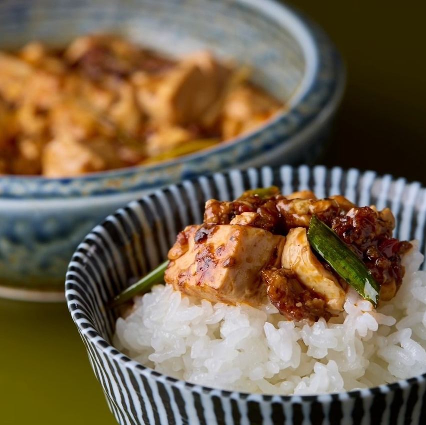 麻婆豆腐は調味料から当店完全オリジナル♪