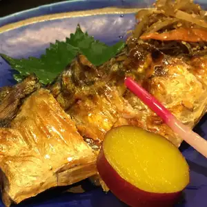 Grilled salted mackerel