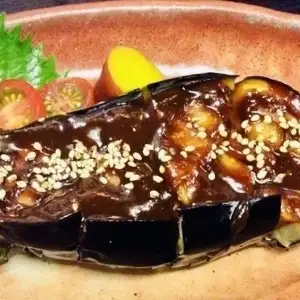 Eggplant dengaku (seasonal eggplant)