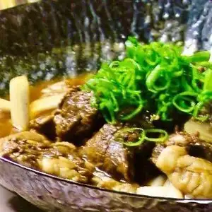 Beef tendon stewed in miso