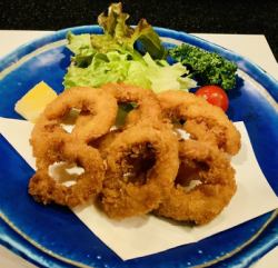 Fried calamari rings