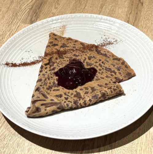 チェリーショコラのクレープ