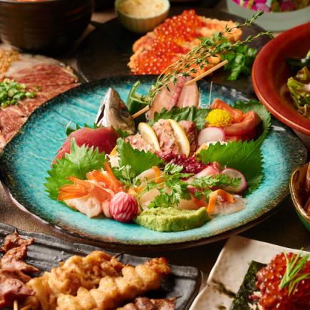 【当店人気No.1】《2.5H「炭火焼き鳥」含む食べ飲み放題☆》バラエティコース★5,000円(税込)