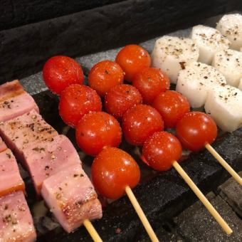 [Meat rolls/bacon wrapped skewers] Bacon wrapped cherry tomatoes/thick-sliced bacon skewers (with mustard) Various types