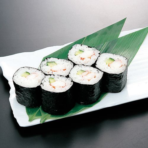 Crab and cucumber rolls (6 pieces)
