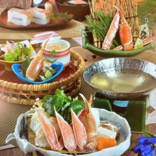 [Tsudou] This course includes our proud crab sashimi...☆