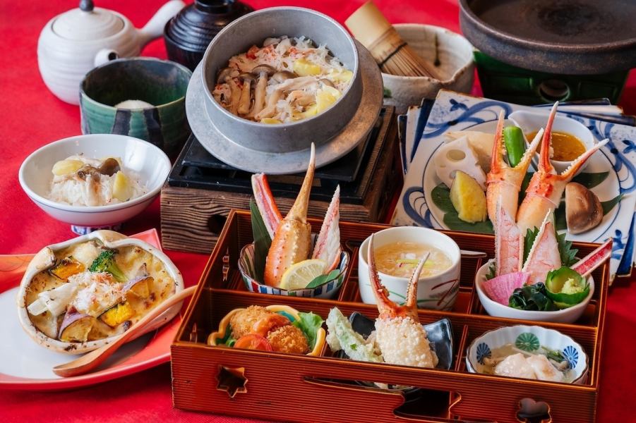 お昼の特撰かに御膳【唯 -ゆい-】全10品 4950円(税込)