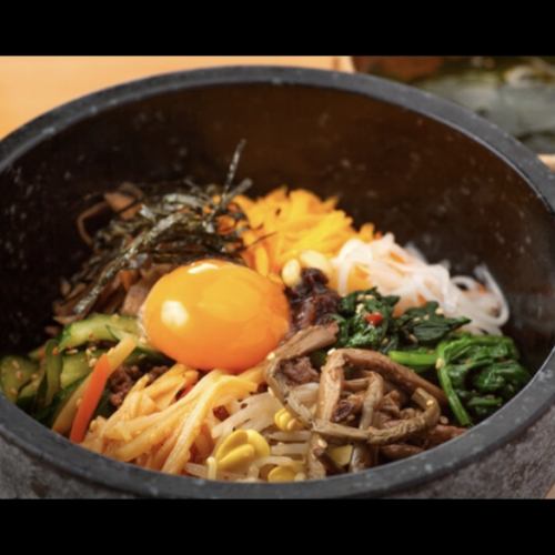 Stone cooked bibimbap