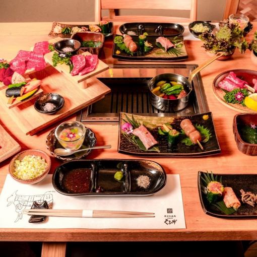 [Kaoru Course] Our highest quality! 11 dishes including Yonezawa beef fillet, marbled shabu-shabu, and Yonezawa beef yakiniku