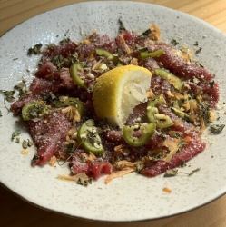 伊豆牛カルパッチョハラペーニョ仕立て