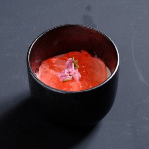 桜香る春の杏仁豆腐