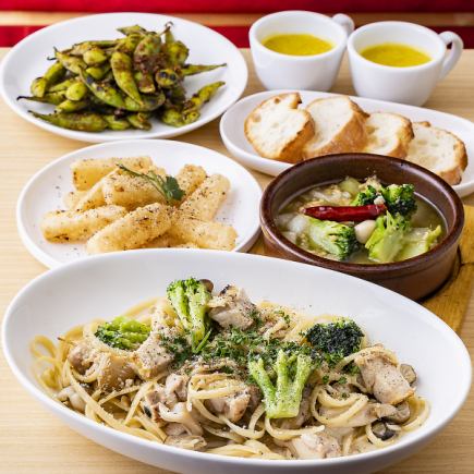 【21時以降限定！2時間飲み放題付◆】≪全６品≫アリオリ二次会コース　2,500円 (税込)