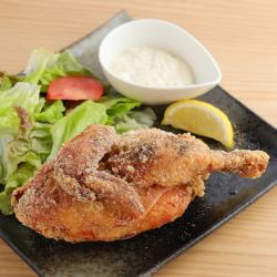 整隻！半隻炸雞