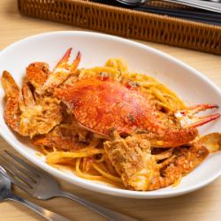 番茄奶油蟹肉義大利麵