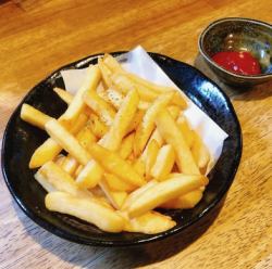 French fries with skin/shredded fries each