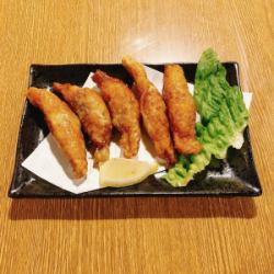 Camembert Mentaiko Potato Mochi / [Recommended] Chicken Skin Gyoza / Miso Cutlet