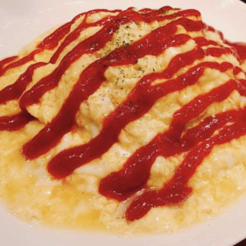 Mentaiko and Takana Rice / Fluffy and Soft Egg Omelette Rice