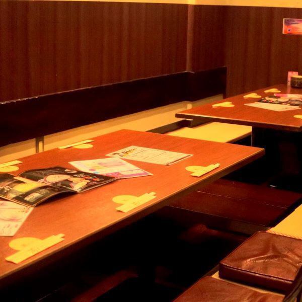 掘りごたつの個室でゆっくりお食事をお楽しみいただけます♪