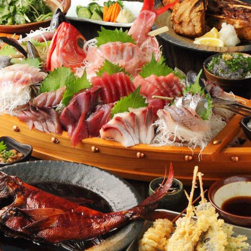 ◆朝獲れの直送鮮魚で宴会