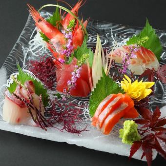本日の刺身5点盛り